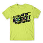 Backseat Gamer Apple Green Men's T-shirt for Streamer, Work