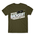 Backseat Gamer Army Men's T-shirt for Streamer, Work