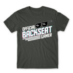 Backseat Gamer Dark Grey Men's Tee for Streamer, Work