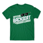 Backseat Gamer Kelly Green Men's Tee for Streamer, Work