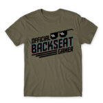 Backseat Gamer Zinc Men's Tee for Streamer, Work