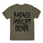 Badass forklift driver Zinc Men's T-shirt for Forklift Driver, Work