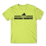 Badass massage therapist Apple Green Men's Tee for Massage Therapist, Work