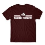 Badass massage therapist Burgundy Men's Tee for Massage Therapist, Work