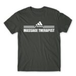 Badass massage therapist Dark Grey Men's Tee for Massage Therapist, Work