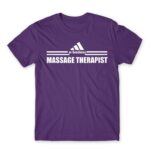 Badass massage therapist Dark Purple Men's T-shirt for Massage Therapist, Work