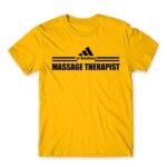 Badass massage therapist Gold Men's Tee for Massage Therapist, Work