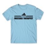 Badass massage therapist Sky Blue Men's T-shirt for Massage Therapist, Work