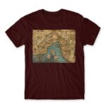 Baldur’s gate map Burgundy Men's T-shirt