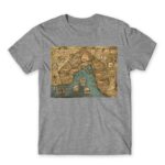 Baldur’s gate map Grey Melange Men's T-shirt