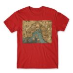 Baldur’s gate map Red Men's T-shirt