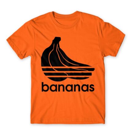 Bananas Adidas Orange Men's T-shirt for Brand Parody, Funny