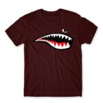 Bape Shark Burgundy Men's T-shirt for Soldier, Work