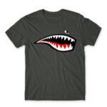 Bape Shark Dark Grey Men's Tee for Soldier, Work