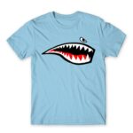 Bape Shark Sky Blue Men's Tee for Soldier, Work