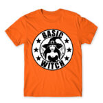 Basic witch Orange Men's Tee for Badass, Funny