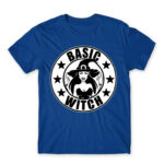 Basic witch Royal Blue Men's Tee for Badass, Funny