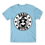 Basic witch Sky Blue Men's Tee for Badass, Funny