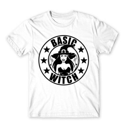 Basic witch White Men's T-shirt for Badass, Funny