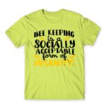 Bee keeping insanity Apple Green Men's Tee for Beekeeper, Work