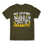 Bee keeping insanity Army Men's T-shirt for Beekeeper, Work