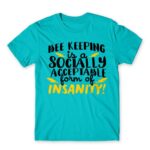 Bee keeping insanity Atoll Blue Men's Tee for Beekeeper, Work