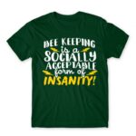 Bee keeping insanity Bottle Green Men's Tee for Beekeeper, Work