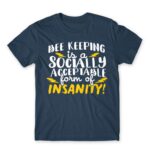 Bee keeping insanity Denim Men's T-shirt for Beekeeper, Work