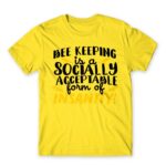 Bee keeping insanity Lemon Men's T-shirt for Beekeeper, Work