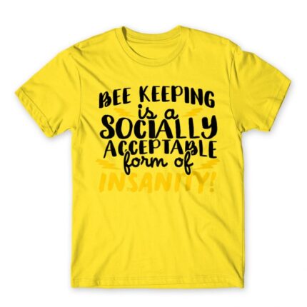 Bee keeping insanity Lemon Men's T-shirt for Beekeeper, Work