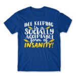 Bee keeping insanity Royal Blue Men's T-shirt for Beekeeper, Work