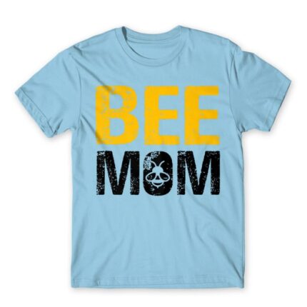 Bee mom Sky Blue Men's T-shirt for Beekeeper, Work