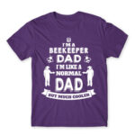 Beekeeper dad Dark Purple Men's T-shirt for Beekeeper, Work