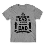 Beekeeper dad Grey Melange Men's T-shirt for Beekeeper, Work