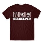 Beekeeper icon Burgundy Men's Tee for Beekeeper, Work