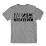 Beekeeper icon Grey Melange Men's T-shirt for Beekeeper, Work