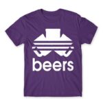 Beers Adidas Dark Purple Men's T-shirt for Brand Parody, Funny