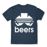 Beers Adidas Denim Men's T-shirt for Brand Parody, Funny