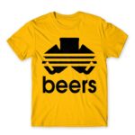 Beers Adidas Gold Men's Tee for Brand Parody, Funny