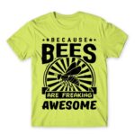 Bees are awesome Apple Green Men's Tee for Beekeeper, Work