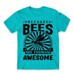 Bees are awesome Atoll Blue Men's Tee for Beekeeper, Work