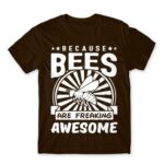 Bees are awesome Chocolate Men's T-shirt for Beekeeper, Work