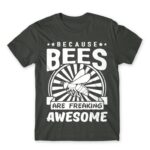 Bees are awesome Dark Grey Men's T-shirt for Beekeeper, Work