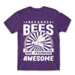 Bees are awesome Dark Purple Men's T-shirt for Beekeeper, Work