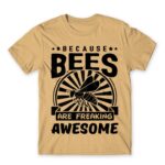 Bees are awesome Sand Men's T-shirt for Beekeeper, Work