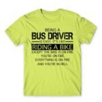 Being a Bus Driver Apple Green Men's Tee for Bus Driver, Work