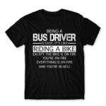 Being a Bus Driver Black Men's Tee for Bus Driver, Work