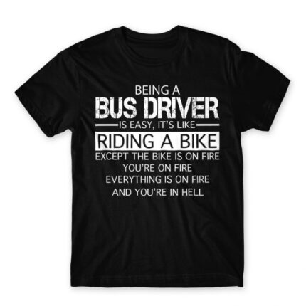 Being a Bus Driver Black Men's Tee for Bus Driver, Work