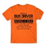 Being a Bus Driver Orange Men's T-shirt for Bus Driver, Work