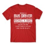 Being a Bus Driver Red Men's T-shirt for Bus Driver, Work